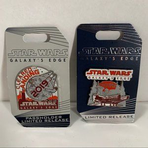 NWT Disney Star Wars Galaxys Edge Pins Opening Day NEW